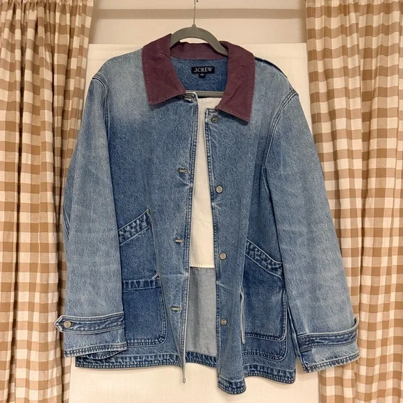 J. Crew Relaxed Barn Jacket™ in denim - Picture 2 of 3